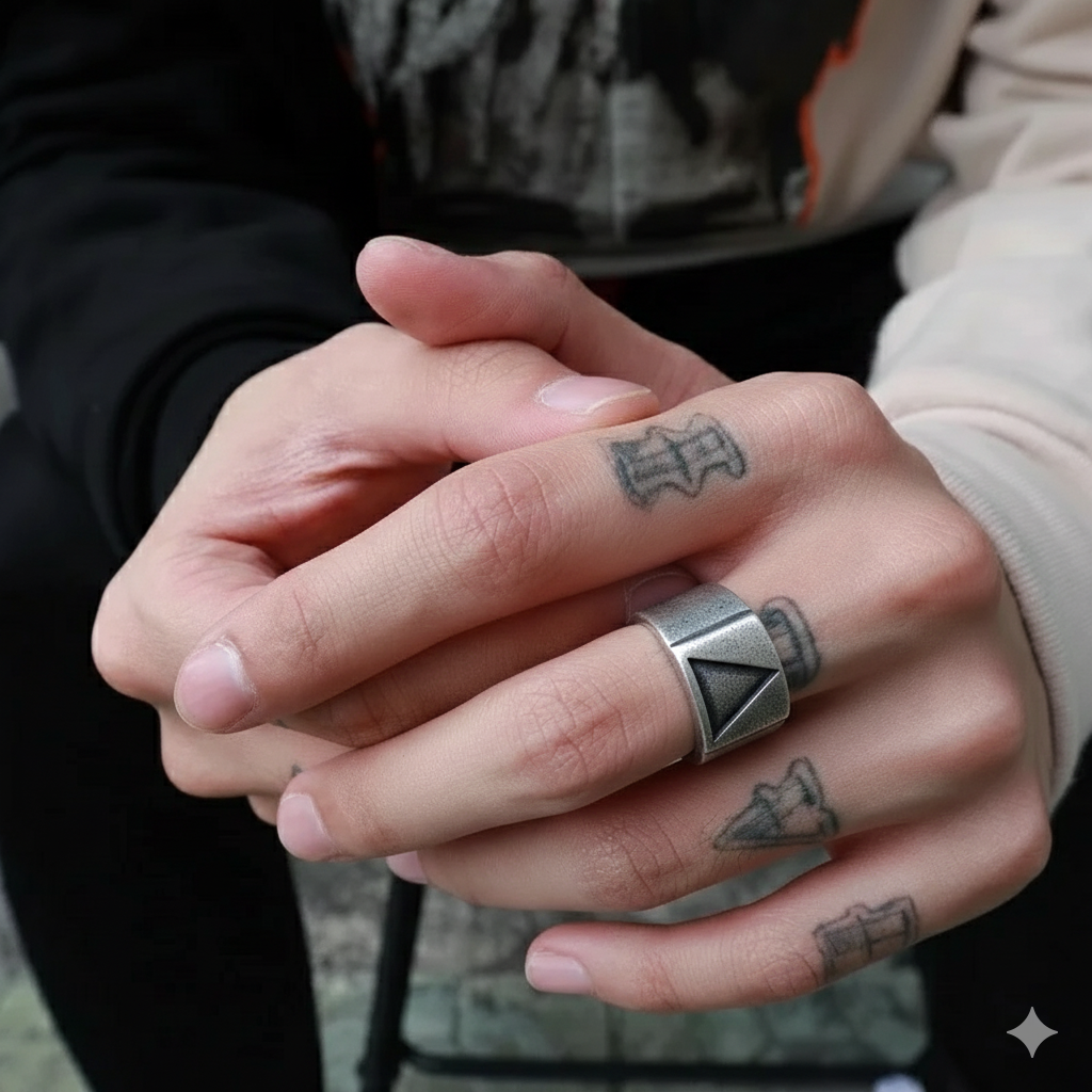 Stainless Steel Triangle Ring